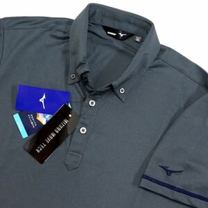 * postage 390 jpy possibility commodity Mizuno Golf MIZUNO GOLF new goods men's . sweat speed . button down polo-shirt [52JA905208-2XL] one three 0 *QWER QQAA-20