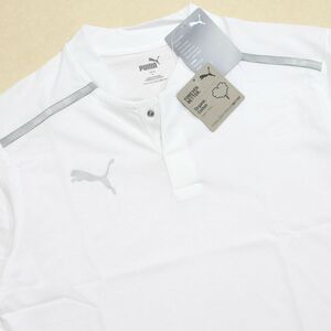 * postage 390 jpy possibility commodity Puma PUMA new goods men's TEAMCUP simple polo-shirt with short sleeves shirt white M size [657507041N-M] three .*QWER