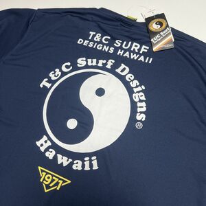 ●送料390円可能商品 タウン＆カントリー T＆C SURF DESIGNS 新品 メンズ 吸汗速乾 DRY 半袖 Tシャツ 紺[DM7328-20-4L]一 三 零★QWER★