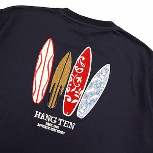 * стоимость доставки 390 иен возможность товар рукоятка тонн HANGTEN новый товар мужской большой casual задний Logo короткий рукав футболка темно-синий XXL [SM369K-BL5-3L] один три 0 *QWER*
