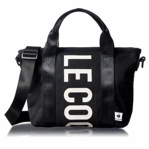* Le Coq le coq sportif новый товар дезодорация антибактериальный 2WAYro ракушка Logo принт плечо большая сумка сумка BAG чёрный [362900011N] один шесть *QWER