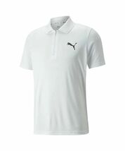 ●送料390円可能商品 プーマ PUMA 新品 メンズ 吸水速乾 快適 RTG ハーフジップ 半袖 ポロシャツ 白 Mサイズ[848671-02-M] 三 壱★QWER_画像1