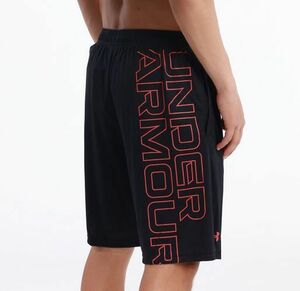 ●送料390円可能商品 アンダーアーマー UNDER ARMOUR 新品 メンズ ハーフパンツ ショートパンツ 黒 Lサイズ[13769430011N-L]四 弐★QWER