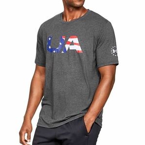 ●送料390円可能商品 アンダーアーマー UNDER ARMOUR 新品 メンズ 速乾 トレーニング 半袖 Tシャツ 灰 L [13333520191N-L]三 弐★QWERの画像1