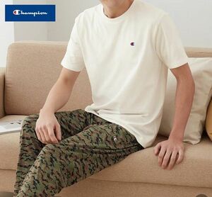 * Champion Champion new goods men's short sleeves T-shirt long pants top and bottom set suit room wear camouflage [SETOM3123031N-M]..*QWER*