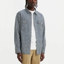 ★リーバイス Levis 新品 メンズ リラックスフィット ストライプ 長袖 ウエスタン シャツ XLサイズ [A1919-0030-JXL] 一 二 参★QWER★_画像3