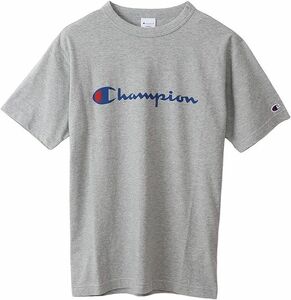 ●送料390円可能商品 チャンピオン Champion 新品 メンズ ロゴ入り コットン 定番 ロゴ 半袖 Tシャツ 灰 [C3P302Z0701N-XXL]三 零★QWER