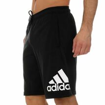 ★アディダス adidas 新品 メンズ カジュアル スポーツ スウェット ハーフパンツ ショーツ 黒 2XLサイズ [DX7662-XO] 四 零★QWER_画像1