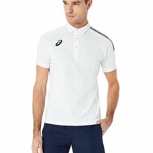 ●送料390円可能商品 アシックス ASICS 新品 メンズ 吸汗速乾 ドライ 半袖 Tシャツ 白 Mサイズ [2101A2141001N-M] 一 三 壱★QWER★