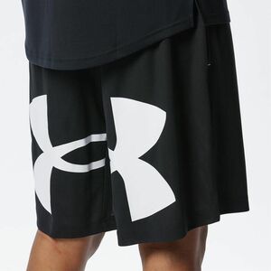 ●送料390円可能商品 アンダーアーマー UNDER ARMOUR UA 新品 メンズ ビッグロゴ ハーフ パンツ ショーツ 黒[13783330011N-XXL]四 零★QWER