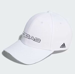 ★アディダス ゴルフ ADIDAS GOLF 新品 メンズ 快適 リニアロゴ コットン キャップ 帽子 CAP ぼうし 白 57-60cm [HC3806-5760]七 ★QWER