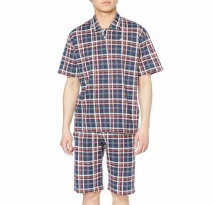 * Champion Champion new goods men's cotton short sleeves half pants top and bottom set suit room wear [SETOJ3153641N-LL]. three *QWER*