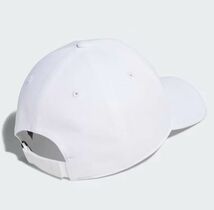 ★アディダス ゴルフ ADIDAS GOLF 新品 メンズ 快適 リニアロゴ コットン キャップ 帽子 CAP ぼうし 白 57-60cm [HC3806-5760]七 ★QWER_画像2