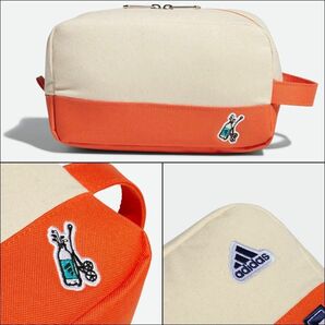 ★アディダス ゴルフ adidas GOLF 新品 カジュアル コットン キャンバス ハンドル ポーチ 小物入れ 収納 バッグ BAG [HG8232] 六★QWER★の画像2