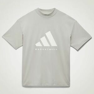 ●送料390円可能商品 アディダス ADIDAS 新品 メンズ バスケットボール クルーネック 半袖 Tシャツ 灰 XXLサイズ [IA3447-2XL]三 零★QWER