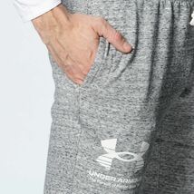 ★アンダーアーマー UNDER ARMOUR UA 新品 メンズ 吸汗速乾 スウェット 3/4 七分丈 パンツ 灰 Lサイズ [13783841121N-L] 四 弐★QWER★_画像4