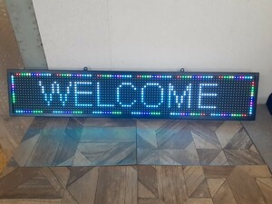 2F] beautiful goods electrical scoreboard width 99.WELCOME COFFEE TEA TAPIOCA LED display machine LED display lightning signboard coffee shop signboard coffee black tea .. place present condition 