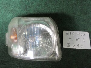 9kurudepa H17年 バモス ホビオ GBD-HJ2 前期 右 ヘッド ランプ ライト 33101-S3A-901 [ZNo:05001206]