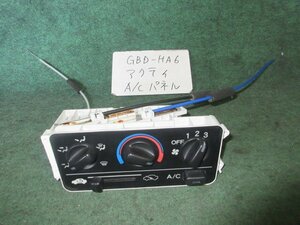 9kurudepa H19年 アクティ GBD-HA6 エアコン スイッチ パネル コントロール [ZNo:06001853]
