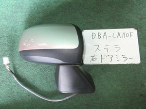 9kurudepa H24年 ステラ DBA-LA110F 右 ドア ミラー サイド 87910-B2B90 ピンク T22 [ZNo:05001253]