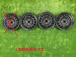  aqua DAA-NHP10 steel wheel iron wheel 15x5J 4 hole 3ps.@[ZNo:04000162] 3kurudepa=