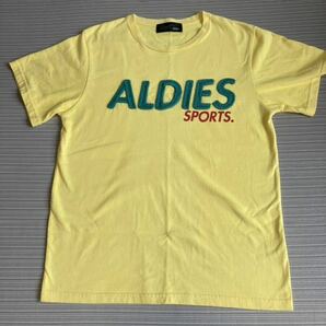 ALDIES アールディーズ Tシャツ M 黄色 刺繍 半袖 シャツ ストリート 