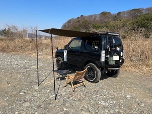  Jimny for car side tarp camp outdoor black 