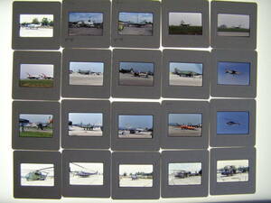 (1f404)835 写真 古写真 飛行機 航空機 海外 軍用機 フィルム ポジ まとめて 20コマ リバーサル スライド