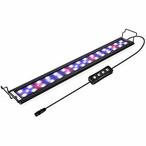 Hygger レッド プラスチック 長寿命 省エネ -92cm水槽対応 LED アクアリウムライト 水槽ライト 27