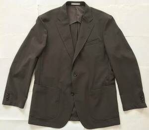 新品19,000円★YUKI TORII HOMME ユキトリイオム★洋服の青山 テーラードジャケット★ポリエステル素材 sizeL★クールビズ★ダークブラウン