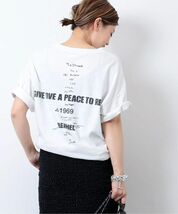 ◆ドゥーズィエムクラス LOVE A PEACE バックプリント Tシャツ　美品◆_画像1