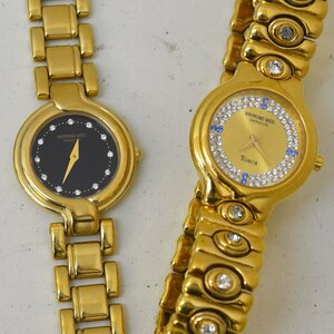 1 jpy immovable goods wristwatch 2 ps Raymond Will RAYMOND WEIL 18KGP quartz lady's together including in a package un- possible 