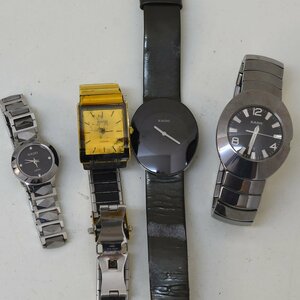 1 иен неподвижный товар наручные часы 4шт.@ Rado кварц мужской женский совместно включение в покупку не возможно 