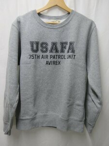 1000円～アヴィレックス AVIREX USAFA スウェット　サイズM