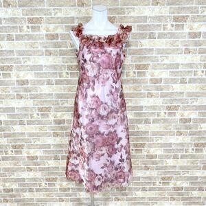 1 jpy dress CATLE CLUB One-piece 9AR pink series pattern color dress kyabadore presentation Event used 4263