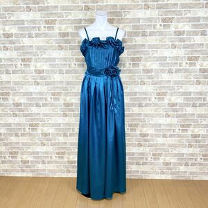 1 jpy dress escape long dress blue lustre color dress kyabadore presentation Event used 4302