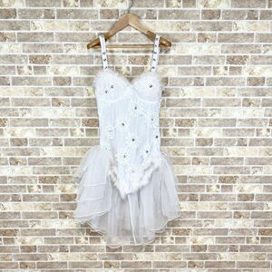 1 jpy dress Mini dress inner pants white series M dance costume color dress kyabadore presentation Event used 4369