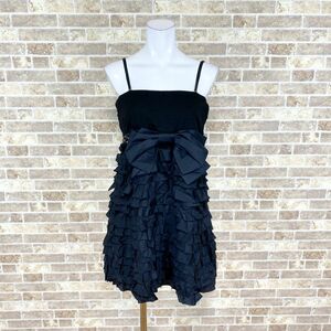 1 jpy dress Grace Class One-piece 38 black ribbon color dress kyabadore presentation Event used 4388