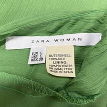 1円 ドレス ZARA WOMAN ワンピース L USサイズ 緑 肩紐長いです カラードレス キャバドレ 発表会 イベント　中古４６２６_画像10