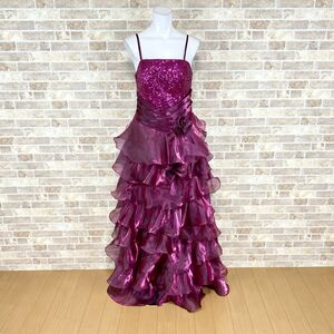 1 jpy dress ICHIOKU Mai pcs costume long dress red purple lustre color dress kyabadore presentation Event used 4782