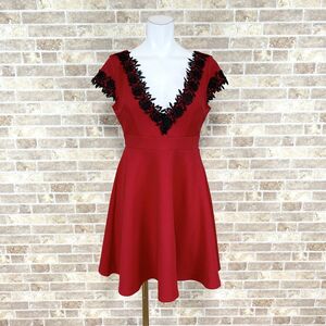 1 иен платье Tika Mini платье L красный цветное платье kyabadore презентация Event б/у 4863