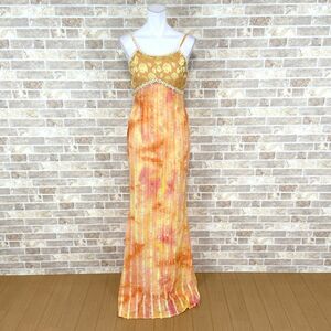 1 jpy dress Sa Va Bien long dress 66 orange series gradation middle cloth yellow Mai pcs costume color dress presentation Event used 5263