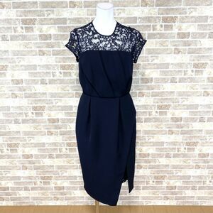 1 jpy dress LAGUNAMOON One-piece M navy color dress kyabadore presentation Event used 5334