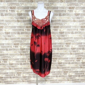 1 jpy dress Xiong Sheng One-piece red black pattern color dress kyabadore presentation Event used 4234