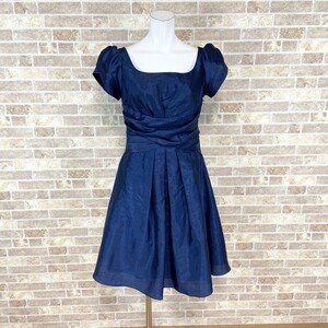 1 jpy dress RUIRUE One-piece L navy color dress kyabadore presentation Event used 5246