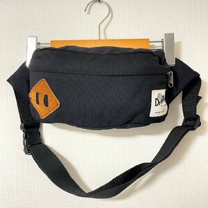 (^w^)b USA製 Drifter ドリフター ボディ ショルダー バッグ ウエスト ポーチ 鞄 カバン BAG コンパクト ポケット ブラック B0457AE