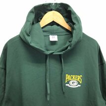 (^w^)b NFL TEAM APPAREL エヌエフエル PACKERS G GREENBAY グリーンベイ・パッカーズ 半袖 パーカー プルオーバー グリーン S 8708iE_画像3