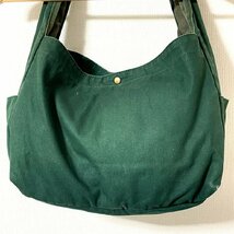 (^w^)b coen コーエン ミニ トート ハンド バッグ 鞄 カバン BAG ポケット ワンポイント カジュアル コンパクト 丸型 グリーン B0481AE_画像4