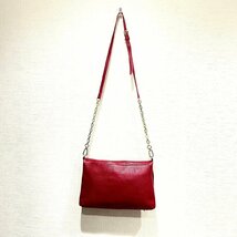 (^w^)b TORY BURCH トリーバーチ ショルダー クラッチ 2Way バッグ 鞄 カバン BAG 肩掛け お洒落 ブランド エレガント レッド B0488AE_画像2