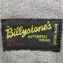 (^w^)b Billystone's ビリーストーンズ 80s 90s ヴィンテージ ウエスタン シャツ トップス FREE HOPE MUSIC LOVE DRUGS グレー LL 8811iE_画像9